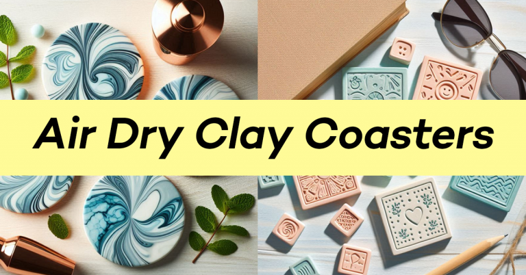 DIY Elegant Air Dry Clay Coasters: A Touch of Handmade Charm